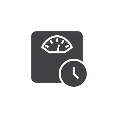 Diet time vector icon