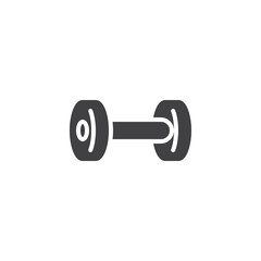 Dumbbell vector icon