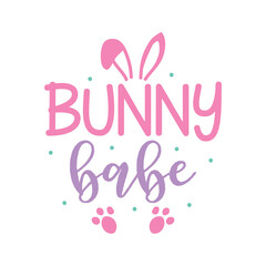 Obraz premium Bunny babe vector file