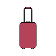 Suitcase icon on white.