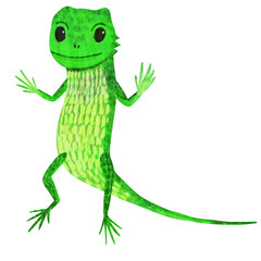 立ち上がるキノボリトカゲ