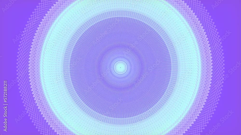 Poster Abstract background with rounded wire structure. 3d rendering loop animation 4K