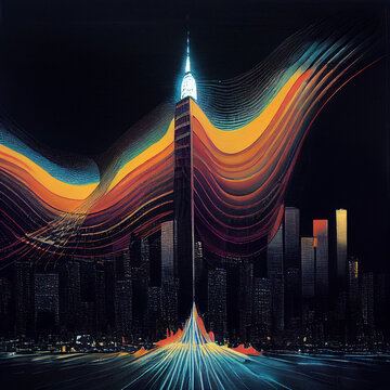 Sound wave of midnight city © 抽屜散步 Drawerwalker