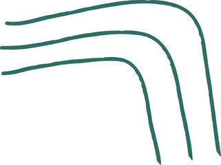 Abstract curve line doodle