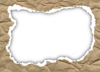 Obraz premium illustration of torn paper on the edge frame