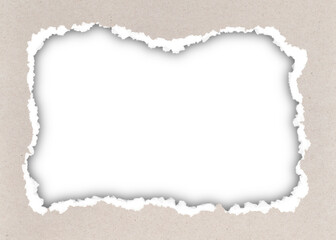 Obraz premium torn paper elements on the sides