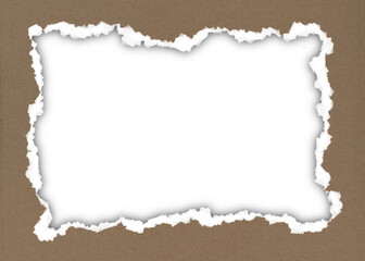 Obraz premium torn paper elements on the sides