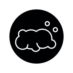 Cloud black line icon. Atmospheric phenomenon.