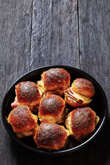 Hawaiian Ham and Swiss Sliders in baking dish
