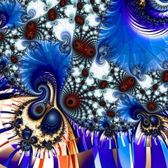 Fractal complex color - Mandelbrot set detail, digital artwork for creative graphic design