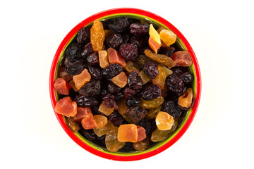 Mix variety of dried fruit