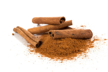 cinnamon powder closeup