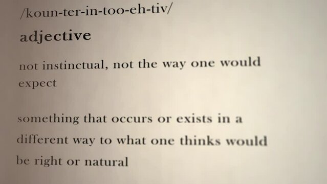 Counterintuitive Definition