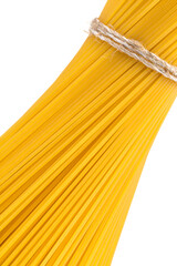 Uncooked pasta spaghetti macaroni