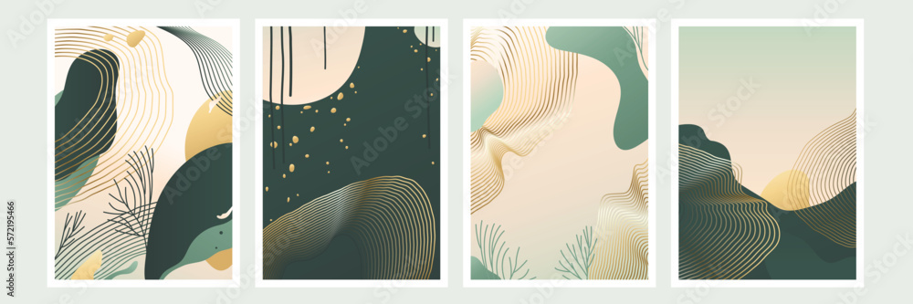 Poster abstract pattern vector background. minimal poster design with wave