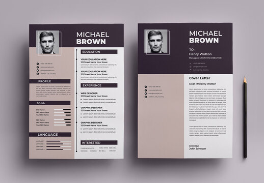 Corporate Resume Interview Design Template