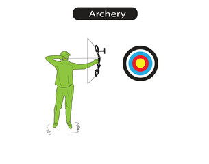 Archery Minimal Vector Illustration 