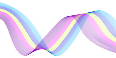 Colorful Abstract Wave for your design, banner, background, wallpaper