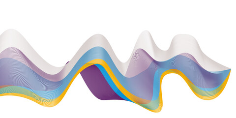 Colorful Abstract Wave for your design, banner, background, wallpaper