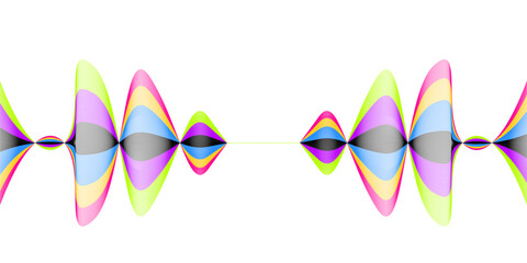 Colorful Abstract Wave for your design, banner, background, wallpaper