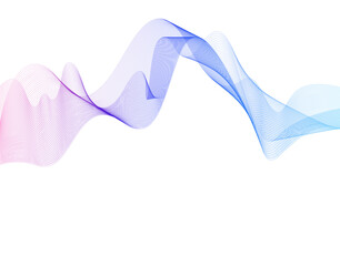 Colorful Abstract Wave for your design, banner, background, wallpaper