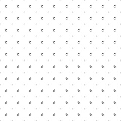 Square seamless background pattern from geometric shapes are different sizes and opacity. The pattern is evenly filled with small black lary symbols. Vector illustration on white background