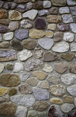 Old wall with stones
