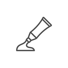 simple art icon in black color