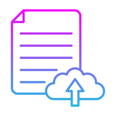 Fototapeta premium Cloud Uploading Icon