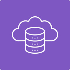 Cloud Database Icon