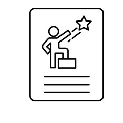 Achievement report vector icon easily modify


