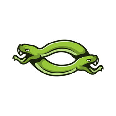 tangled snake image logo vector illustration