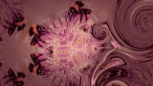 the busy bumble bee in fantasy land