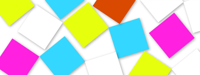 Abstract colorful paper cut background. Minimal geometric shapes and lines in pastel. Space design concept. Trendy color block design. Textured geometric background 