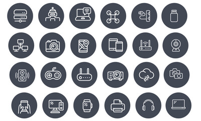 Devices Icons vector design