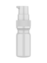 Blank pump cosmetic container mockup, 3d render illustration.
