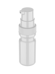 Blank pump cosmetic container mockup, 3d render illustration.