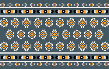 Geometric ethnic pattern oriental. seamless pattern. Design for ethnic, decoration, graphic, background, carpet, wallpaper, clothing, wrapping, Batik, embroidery, and vector illustration.