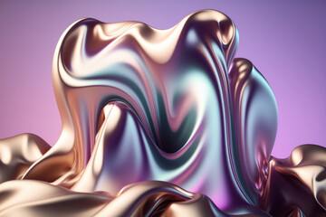 Obraz na płótnie Canvas Abstract Background of Waves - Generative AI