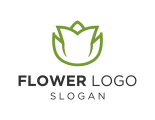 Logo about Flower on a white background. created using the CorelDraw application.