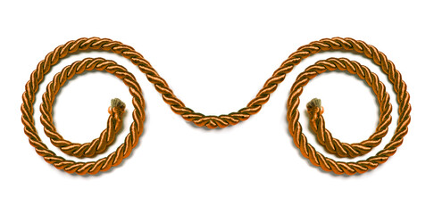 red rope on white in shape of double spiral.jpg