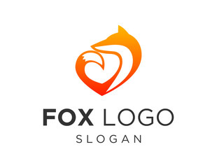 Logo about Fox on a white background. created using the CorelDraw application.