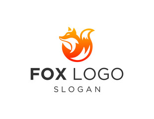 Obraz premium Logo about Fox on a white background. created using the CorelDraw application.