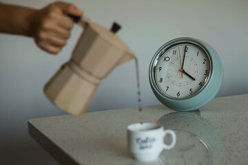 coffee maker and cup