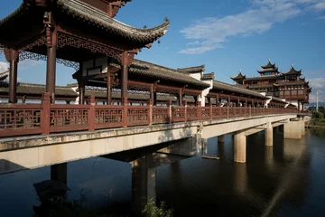 Acrylic prints Huangshan Anhui huangshan wenfeng bridge