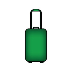 Suitcase icon on white.