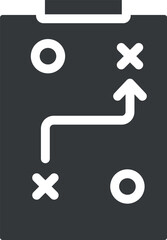 tactic icon.filled tactic icon from business collection. flat glyph vector isolated on white background. Editable tactic symbol can be used web and mobile