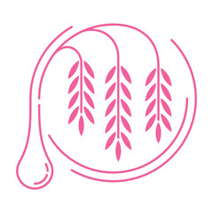 Salicylic acid icon - acne or dermatitis treat