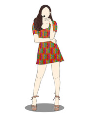 girl in dress kpop idol image