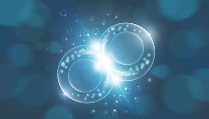 Cosmetic serum, Skin Repair, collagen serum, Cosmetic background, 3D rendering